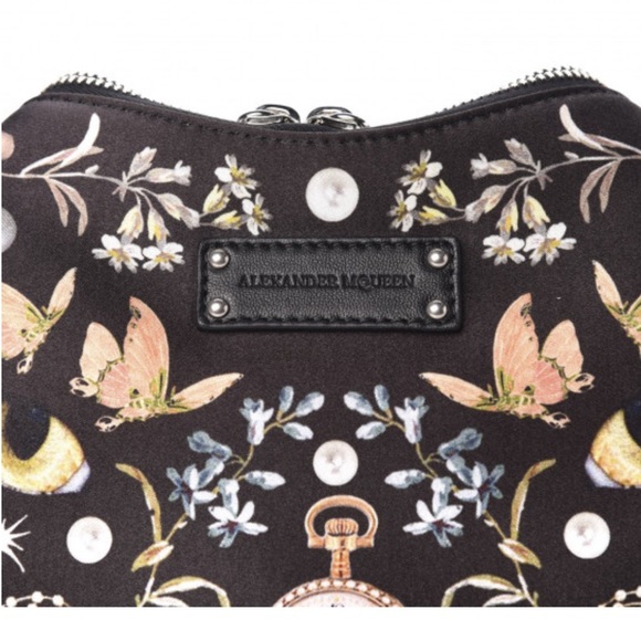 Alexander McQueen butterfly unicorn etc clutch beautiful never used perfect!!! - Picture 10 of 12